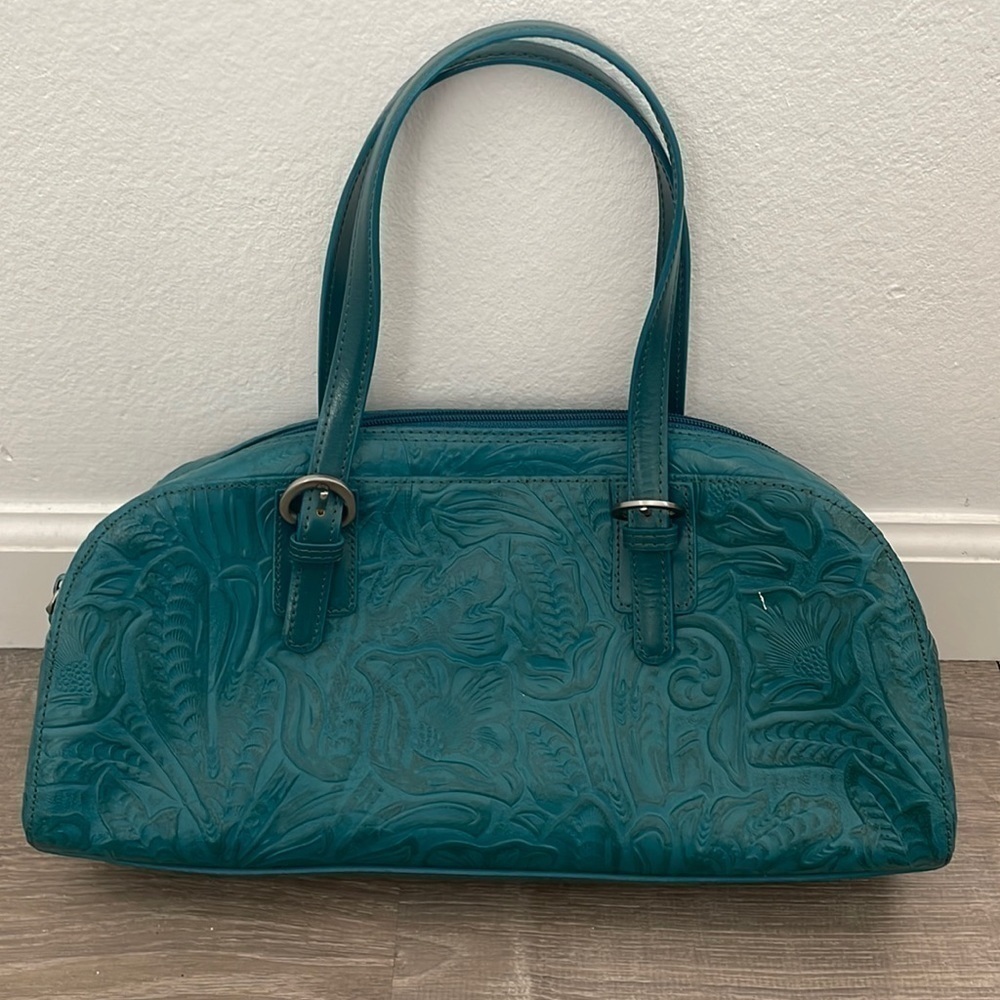 Blue Flower Pattern Purse